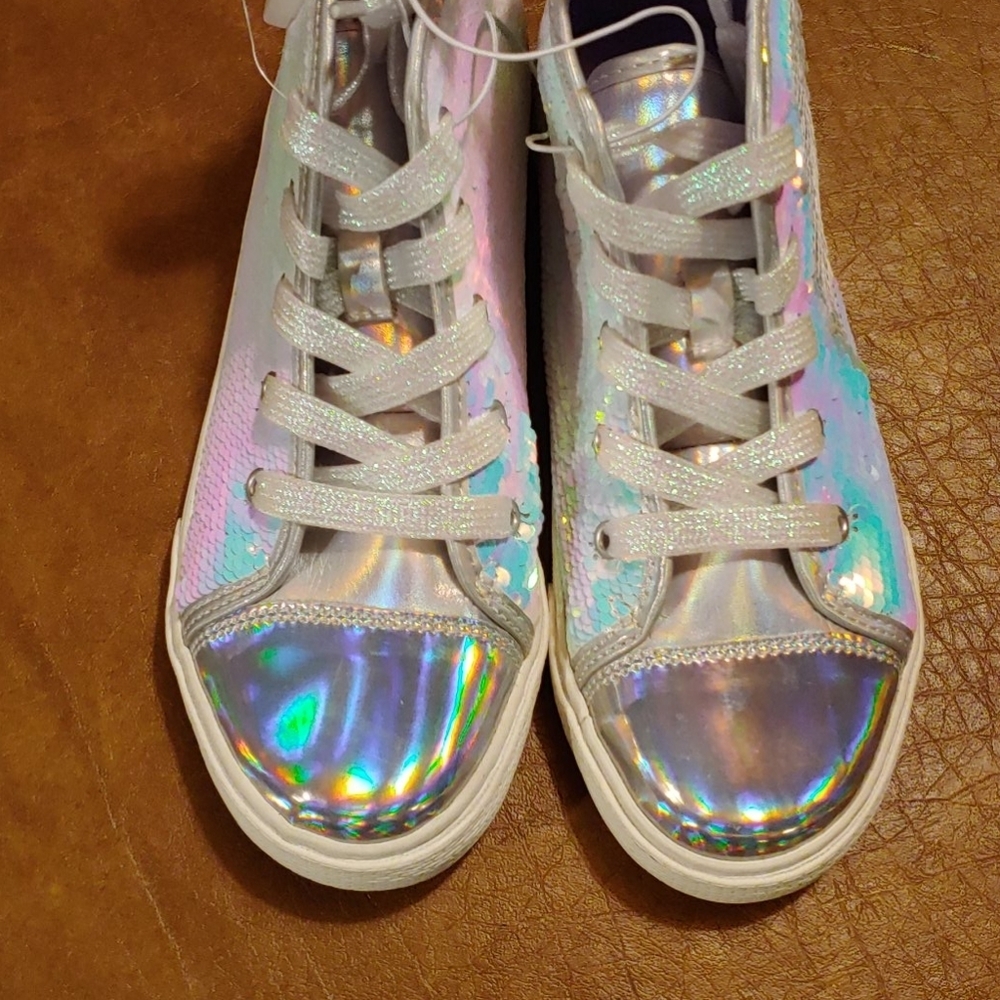 NWT Children's Place High Tops flip sequins size 3 - Picture 5 of 6